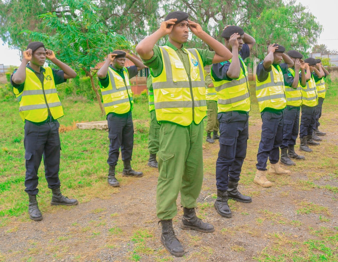 DreamPeak security personnel during training